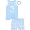 Sleep On It Kids' Print Three-piece Short Pajamas
