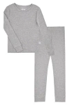 Sleep On It Kids' Solid Long Pajamas In Gray