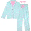 Sleep On It Kids' Bow Two-piece Long Pajamas & Headband Set
