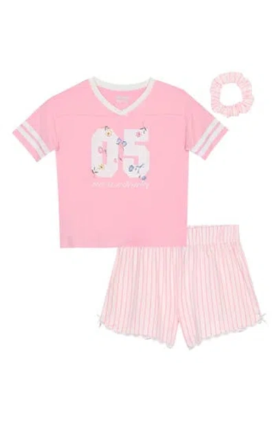 Sleep On It Kids' Yummy 2-piece Pajamas & Scrunchie Set In Pink