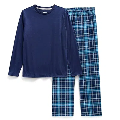 Sleep On It Little & Big Kid Boys Crew Neck Long Sleeve 2-pc. Pajama Set In Blue