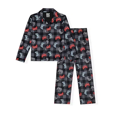Sleep On It Little & Big Kid Boys Long Sleeve 2-pc. Pajama Set In Gray