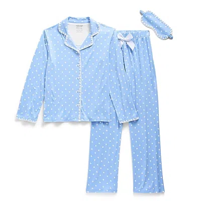 Sleep On It Little & Big Kid Girls Long Sleeve 2-pc. Pajama Set In Blue
