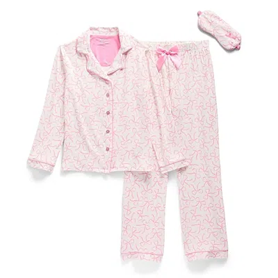 Sleep On It Little & Big Kid Girls Long Sleeve 2-pc. Pajama Set In Pink