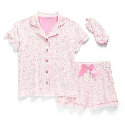 Sleep On It Little & Big Kid Girls Short Sleeve 2-pc. Pajama Set In Pink