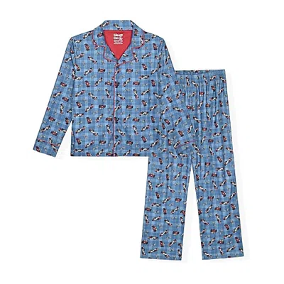 Sleep On It Not Applicable Little & Big Kid Boys Long Sleeve 2-pc. Pajama Set In Blue