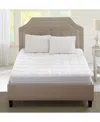 Sleep Philosophy Highline Quilted Microfiber Deep Pocket Mattress Pad, Twin Xl In White