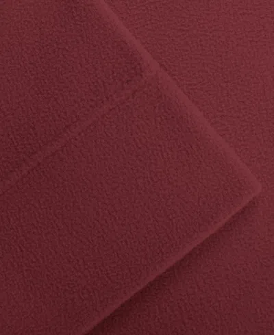 Sleep Philosophy True North By  Micro Fleece 3-pc Twin Sheet Set Bedding In Red
