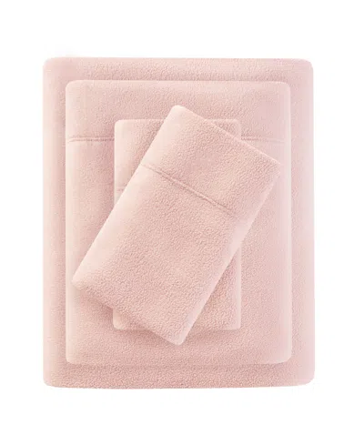 Sleep Philosophy Micro-fleece 4-pc. Sheet Set, Full In Blush
