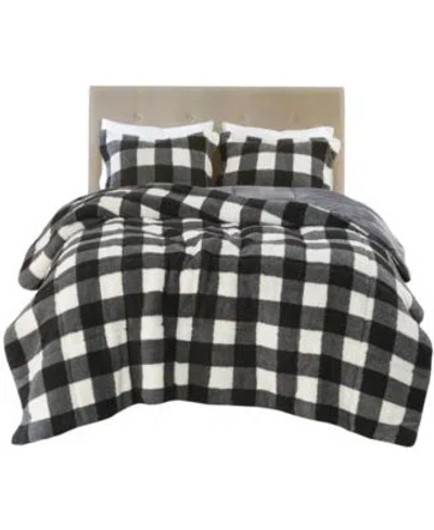 SLEEP PHILOSOPHY TRUE NORTH BY SLEEP PHILOSOPHY ADDISON PINTUCK SHERPA DOWN ALTERNATIVE COMFORTER SETS