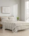 Sleep Philosophy True North By  Novelty Printed Cotton Flannel 3-pc. Sheet Set, Twin Xl In Gray,taupe Nordic