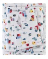 Sleep Philosophy True North By  Novelty Printed Cotton Flannel 4-pc. Sheet Set, Queen In White Village Print
