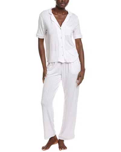 Sleep Riot 2pc Pant & Shirt Sleep Set In Pink