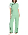 Sleeper 2pc Dragon Lounge Set In Green