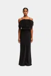 SLEEPER 90S ECOVERO MAXI SKIRT IN BLACK