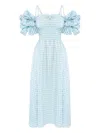 Sleeper Arle Midi Dress In Blue