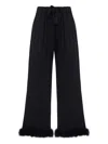 Sleeper Bisou Bisou Feather Trousers In Blue