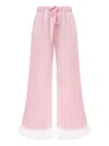 Sleeper Bisou Bisou Feather Trousers In Pink