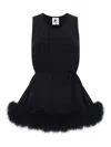 Sleeper Bisou Bisou Feathers Top In Black