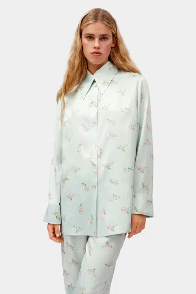 Sleeper Blossom Printed Shirt In Mint