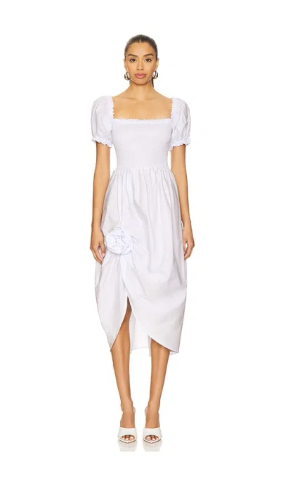 Sleeper Brigitte Cotton Dress With Rose Detail