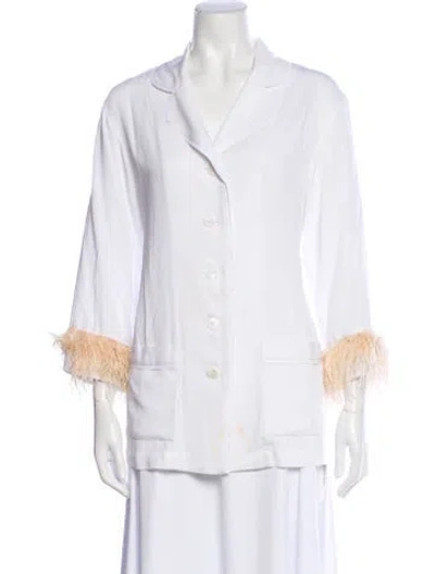 Pre-owned Sleeper Coat In White