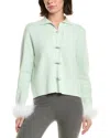 Sleeper Crane Cardigan In Green