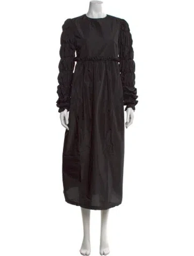 Pre-owned Sleeper Crew Neck Long Dress W/ Tags In Black