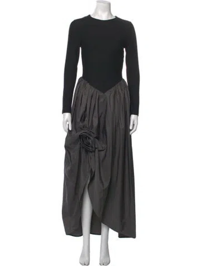 Pre-owned Sleeper Crew Neck Long Dress W/ Tags In Black