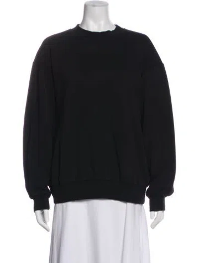 Pre-owned Sleeper Crew Neck Long Sleeve Sweatshirt In Black
