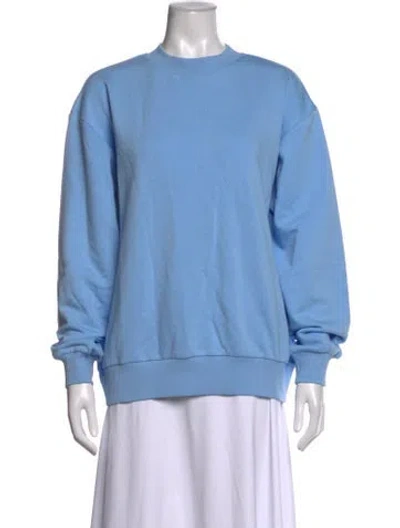 Pre-owned Sleeper Crew Neck Long Sleeve Sweatshirt In Blue