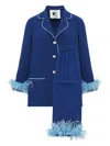 Sleeper Detachable-feather Pajama Set In Multi