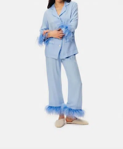 Sleeper Double Feather Party Pajama In Blue
