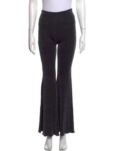 Pre-owned Sleeper Flared Pants In Black