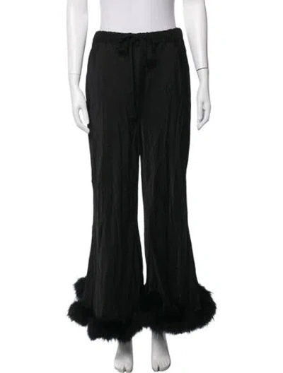 Pre-owned Sleeper Flared Pants In Black