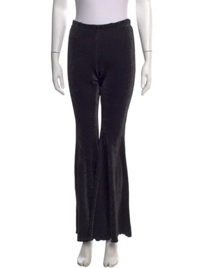 Pre-owned Sleeper Flared Pants In Black
