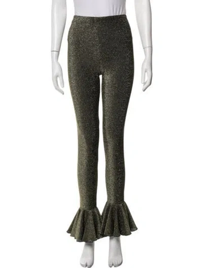 Pre-owned Sleeper Flared Pants In Black/gold