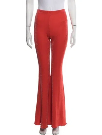 Pre-owned Sleeper Flared Pants In Orange
