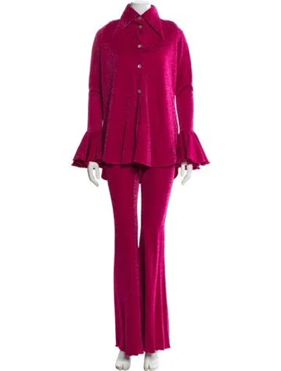 Pre-owned Sleeper Glitter Accents Lounge Set In Pink