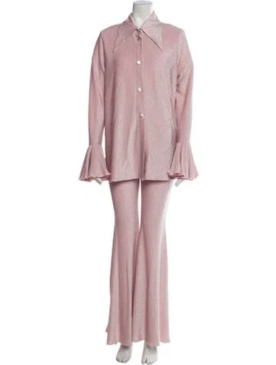 Pre-owned Sleeper Glitter Accents Pant Set