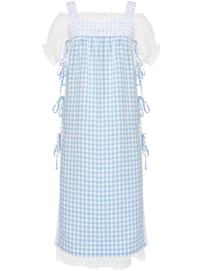 Sleeper Greta Midi Dress In Blau