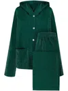 Sleeper Kylie Lurex Hooded Set In Green