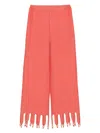 Sleeper Lambada Fringed Trousers In Orange