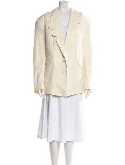 Pre-owned Sleeper Linen Blazer In Neutral