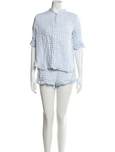 Pre-owned Sleeper Linen Lounge Set In White