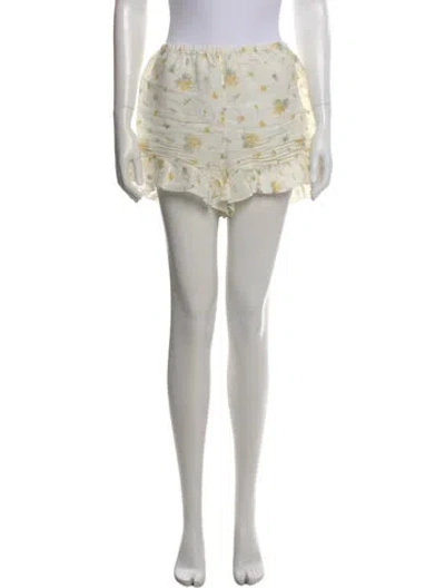 Pre-owned Sleeper Linen Mini Shorts In Neutral