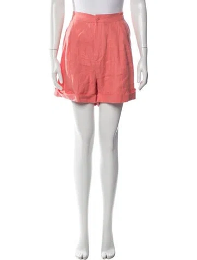 Pre-owned Sleeper Linen Mini Shorts In Pink