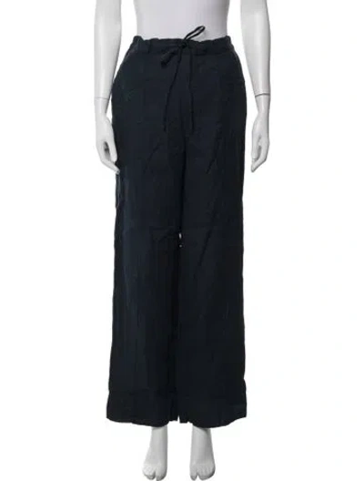 Pre-owned Sleeper Linen Pajamas In Blue