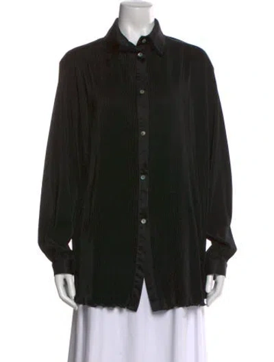 Pre-owned Sleeper Long Sleeve Blouse In Black