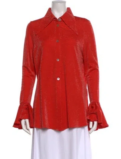 Pre-owned Sleeper Long Sleeve Button-up Top